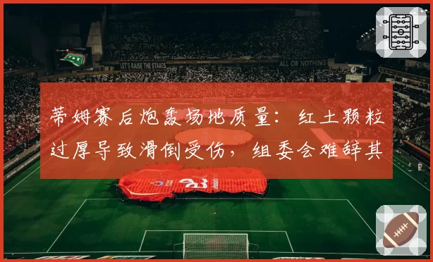 蒂姆赛后炮轰场地质量:红土颗粒过厚导致滑倒受伤,组委会难辞其咎